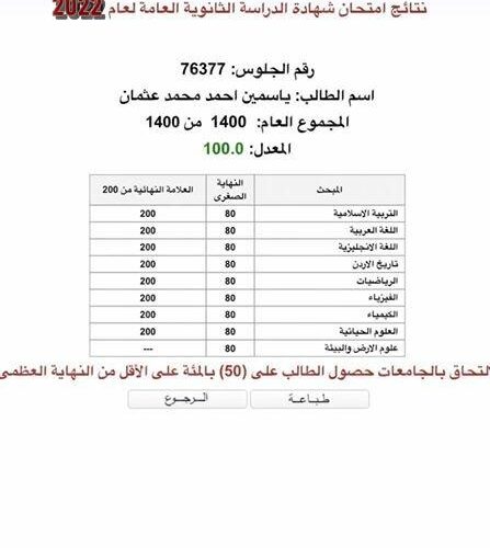 نتائج توجيهي الأردن عمان نت + توجيهي جو: لينك مباشر نتائج توجيهي الأردن 2022 بالاسم ورقم الجلوس الأدبي والعلمي