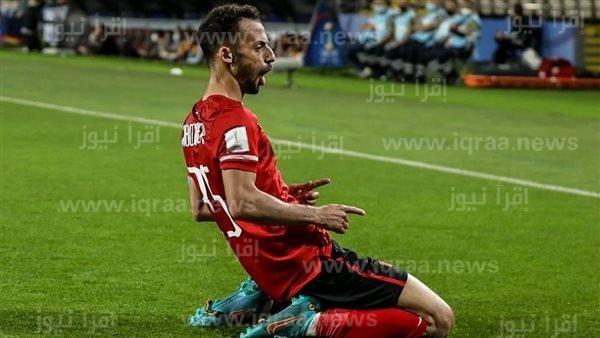 احمد عبد القادر ينجح في احراز هدف التعادل للاهلي امام طلائع الجيش